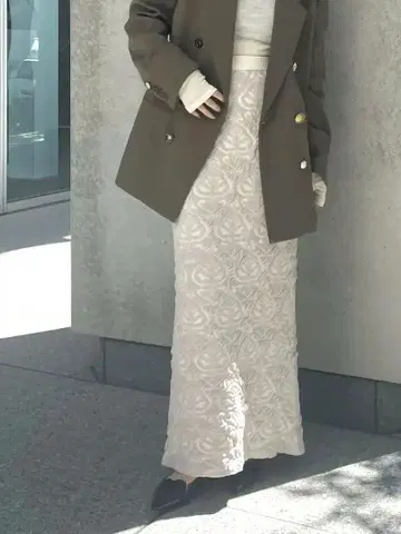 DAMASK REVERSIBLE KNIT SKIRT ameri