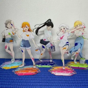 러브 라이브 페인터 스타일 아크릴 스탠드 세트