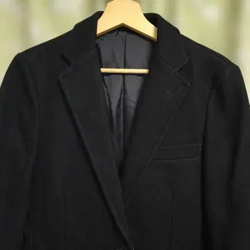 GREEN LABEL RELAXING 블랙 체스터 코트 XS