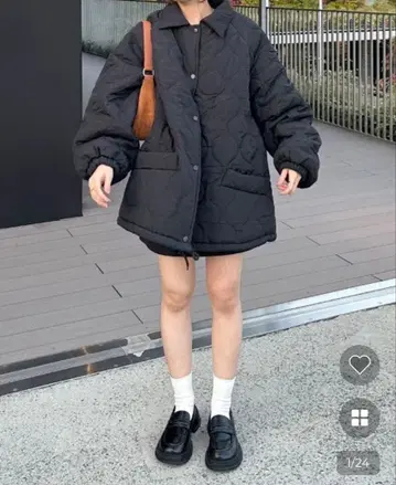 nugu 오버핏 퀼팅 점퍼