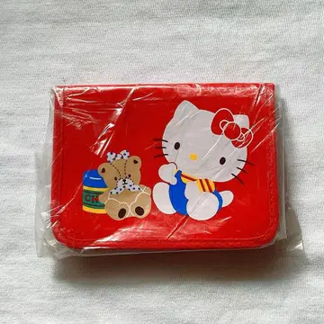 당시물 1985년제 HELLO KITTY 카드 케이스 쇼와 산리오