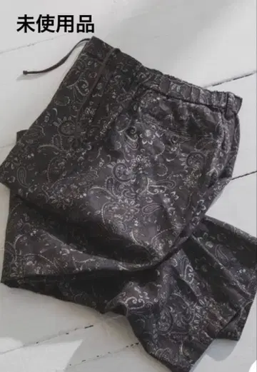 미사용품 URBAN RESEARCH DOORS 트윌 린넨 이지 팬츠