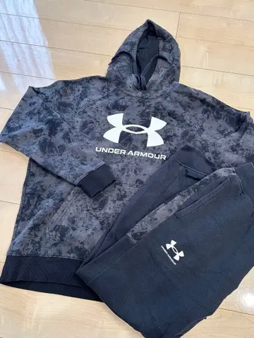 언더아머 그레이 블랙 셋업 LG