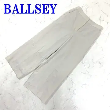 보르지 슬랙스 팬츠 베이지 폴리에스테르 와이드 34 C3909