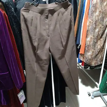 여성용 팬츠 바지 슬랙스 모 100%