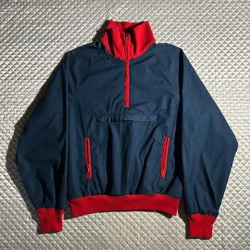 80s USA L.L.Bean 하프 지퍼 풀오버 아노락 자켓