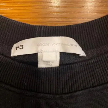 Y-3 블랙 긴팔 맨투맨 L