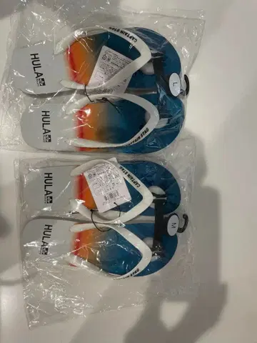 비치 샌들 M 사이즈 2족 세트