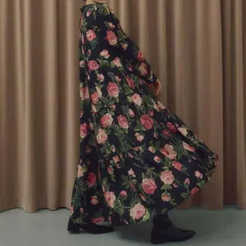 manana suerte 긴팔 원피스 장미