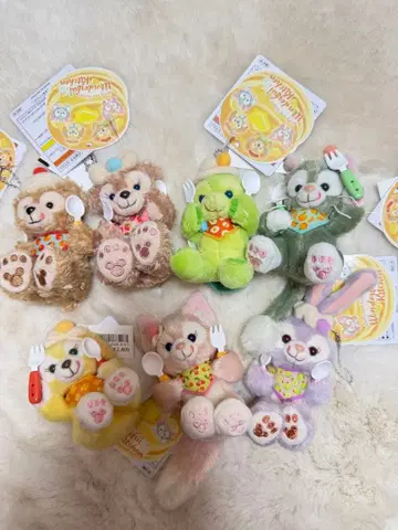 디즈니씨 더피&프렌즈 인형 배지 세트 원더풀 키친