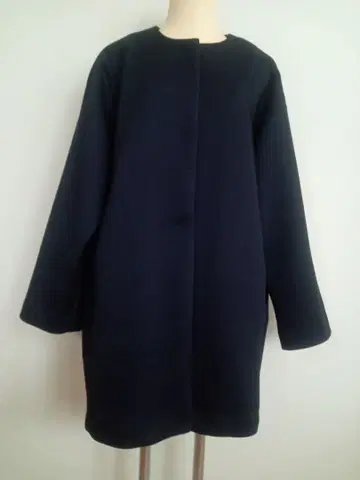 노카라 플레어 백 자켓 네이비