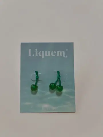 liquem 도 렌 체리 귀걸이 리큐엠