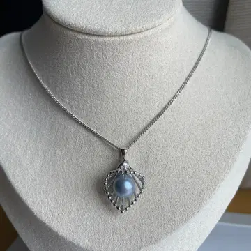 펄 SILVER 각인 목걸이 #3936