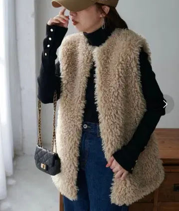 Discoat 푸들 베스트 베이지