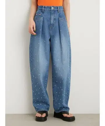 [릴리 브라운] [L.B CANDY STOCK] 펄 비쥬 데님 팬츠