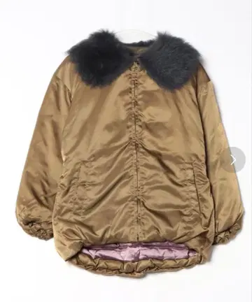 CITY 퍼 옷깃 다운 자켓