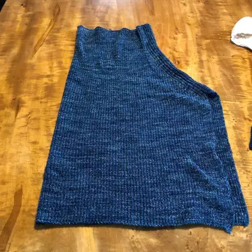 츠보소엔 무라타직물 리브 스톨 블루 계열