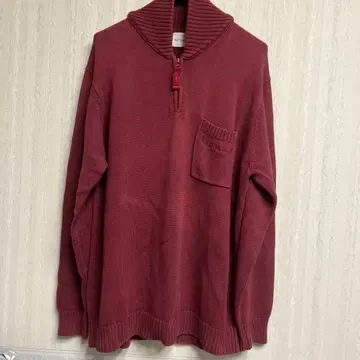 칼 헬무트 와인 레드 스웨터