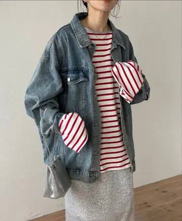 wee9s 퍼펙트 실루엣 버디 데님 자켓