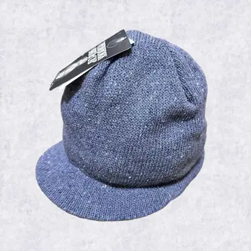 NEW YORK HAT 챙 부착 니트캡 블루 택 포함 USA 제조
