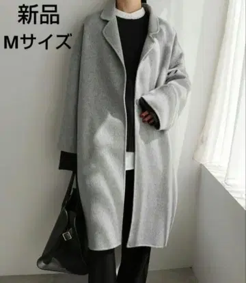 새상품 evernavy 리버 롱 코쿤 코트 에버네이비