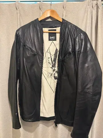 DENHAM 블랙 가죽 자켓