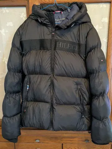 타미힐피거 남성용 충전솜 코트 자켓