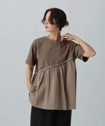 렙심/직물 콤비 피그먼트 T