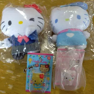 헬로키티 키티 봉제 인형 볼체인 패키지 미니어처 컬렉션