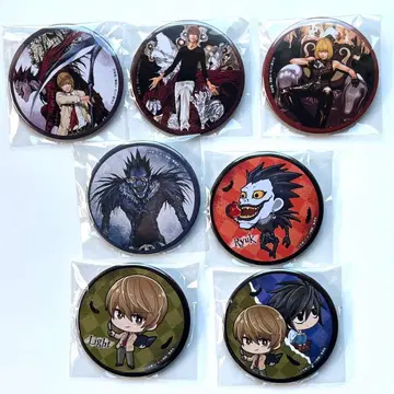 DEATH NOTE 데스노트 럭키 캔뱃지 7종 세트