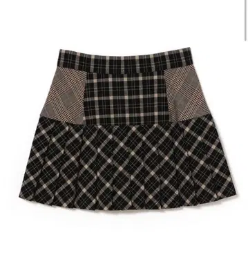 coco check pleats skirt