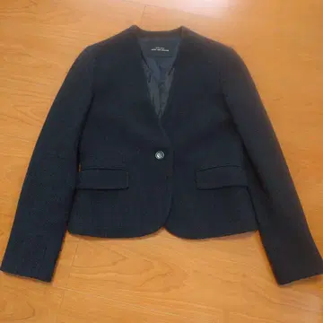 UNITED ARROWS 네이비 노카라 자켓