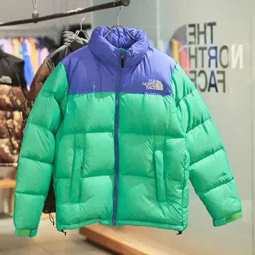 THE NORTH FACE 다운 자켓 그린/파랑