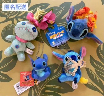 디즈니 스티치 스크램프 봉제 인형 키체인 묶음 판매