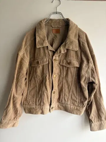 earth 코듀로이 자켓 베이지