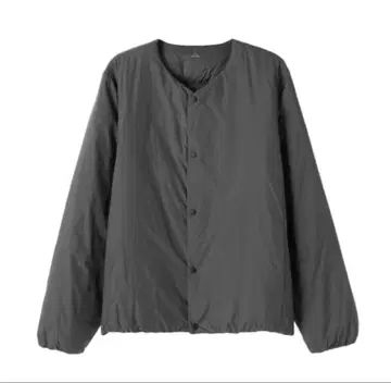 무인양품 경량 다운 노카라 자켓 M 다크 그레이