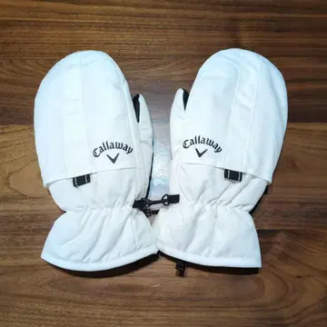 Callaway 방한 장갑 미튼 화이트