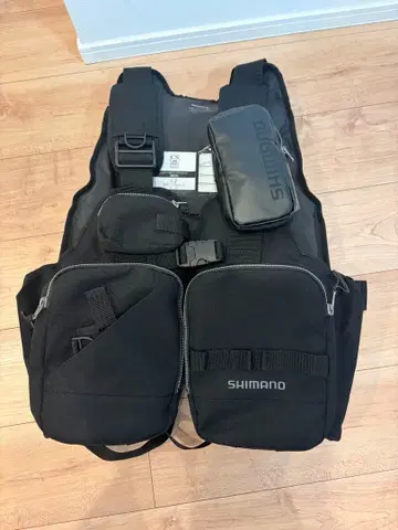 [새상품급] SHIMANO 블랙 낚시용 조끼 플로팅