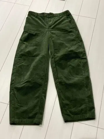 코듀로이 커브 팬츠 / 그린 / S 사이즈