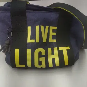 KIPLING 보라색 옐로우 컬러 토트백 (숄더 포함)