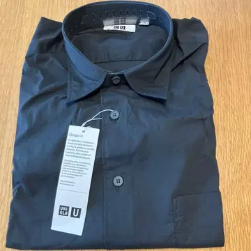 UNIQLO U 블랙 오버 사이즈 셔츠