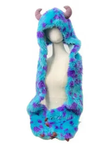 몬스터풍 후드 부착 캡