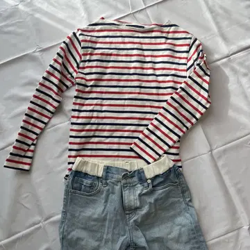 SAINT JAMES 긴팔 티셔츠 세인트 제임스 트리콜로르