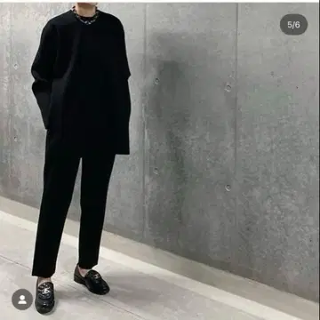 lohen 밀라노 리브 셋업 블랙