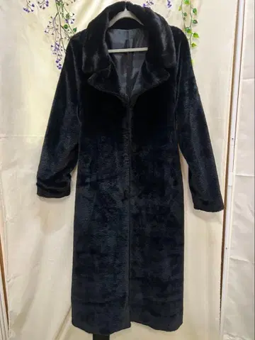 RESEXXY 리젝시 인조 모피 롱 가운 코트 여성용