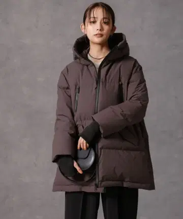 나노 유니버스 니시카와 다운 솔로테 A라인 다운 차콜 M