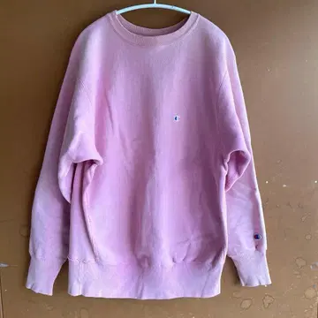 80s~90s Champion 리버스 위브 핑크 페이드 헤어 컬러