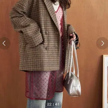 FREAK'S STORE 건클럽 체크 오버 자켓 코트