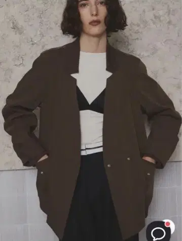 AMERI 테일러드 자켓 브라운