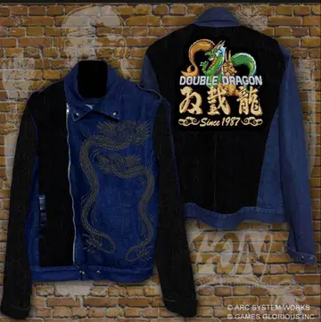 쌍절룡 DOUBLE DRAGON 데님 자켓 xl 사이즈
